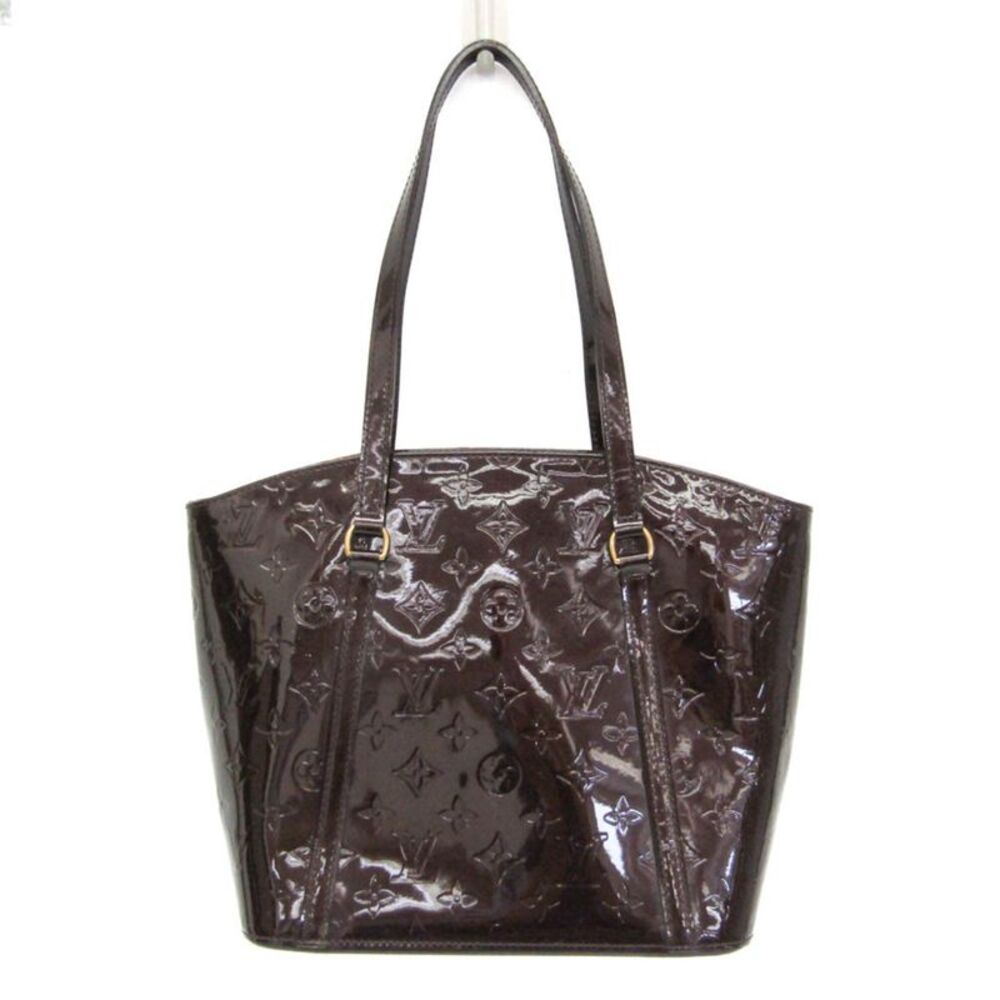 Louis Vuitton Avalon Monogram Vernis Burgundy Patent_Leather Handbag